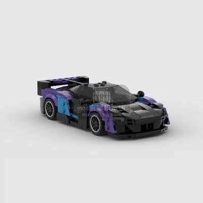 MOC Sabre 389 szt. wyścigowy samochód sportowy Pojazd Racer Klocki Budowlane Cegła Kreatywne Zabawki do Garażu dla Chłopców