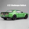 1/22 Dodge Challenger Redeye Hellcat Super Muscle Sportbil Legering Metall Gjuten Bilmodell Ljud & Ljus Samling Hobbys Gåva