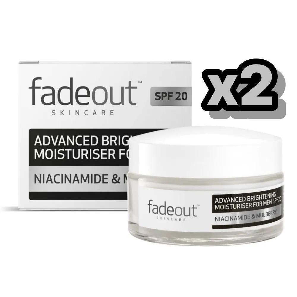 

Fade Out Advanced Brightening Moisturizer for Men 50ml 2pcs fadeout