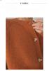Women's Pure Wool Knit Cardigan: Autumn/Winter Long Sleeve, Round Neck, Thickened Sweater for a Slimming, Loose Fit.
