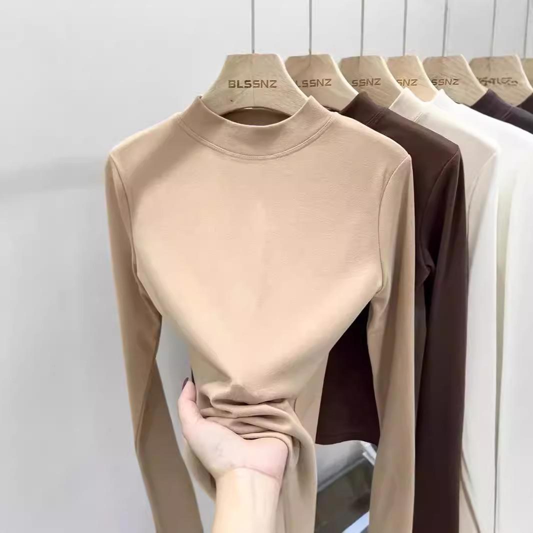 

Women s Fleece-Lined High Neck Base Layer Top, Slim Fit, Autumn/Winter 2023 L