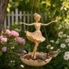Resin Ballet Dancer Hanging Planter Elegant Girl Hanging Plant Basket Cafe Decorations