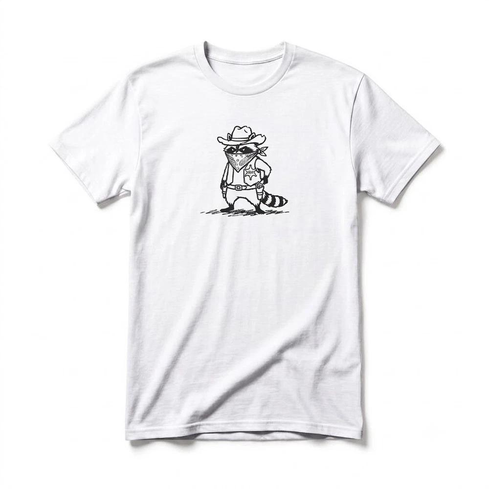 Cute Raccoon Bandit Funny Racoon Gift For Friends White TShirt 2 S