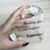 Valentine's Day Gift Desktop Living Room Bedroom Decoration Transparent Acrylic Heart Ornament