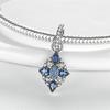 Lucky Blue Devil Eyes Pendant Fit Bracelet Necklace 925 Silver Palm Egypt Charms Bead Diy Jewelry
