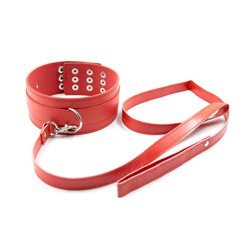 Měkká PU kůže, nýt, nákrčník, řemínek na krk Fetish Bondage Erotic Cosplay BDSM Sexuální hračka