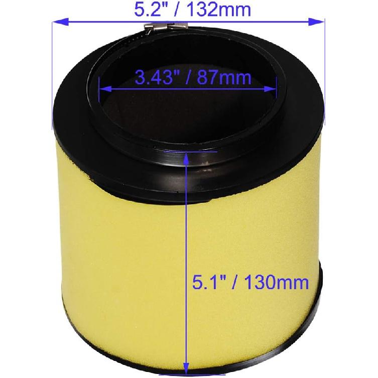 HIFROM ATV Air Filter Element Cleaner with Oil Filter Spark Plug Tune Up kit Compatible with Honda Rubicon TRX500FA TRX500FGA TRX500FPA TRX680FA