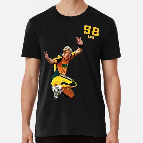 

Бретт Ли - Австралийский игрок в крикет - Футболка с надписью Bowl S до 5XL Сделано в Австралии/США S