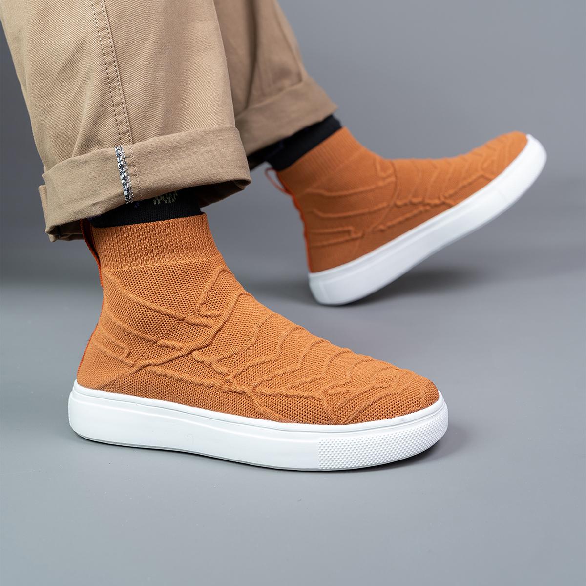 

Женские мокасины, лоферы, повседневные туфли без застежек, высокие прогулочные туфли, летние мужские туфли без застежек, легкие носки, обувь для мальчиков, большой размер 36-46 EU: 46 коричневый