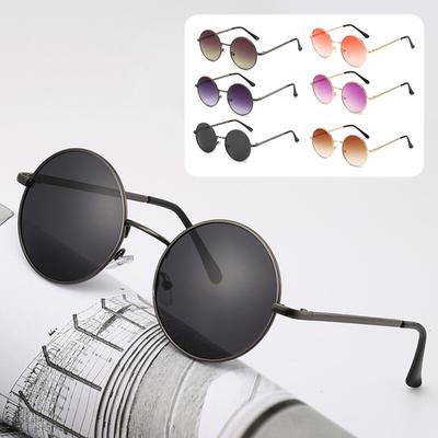 Retro Small Round Sunglasses for Men Women Polarized Circle Sun Glasses UV385