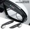 2x Car Rearview Mirror Rain Eyebrow Visor Small Round Mirror For X3 X5 M5 M3 E46 E90 E60 F10 E39 F30 E36 G30 E87 E70 E91 E30