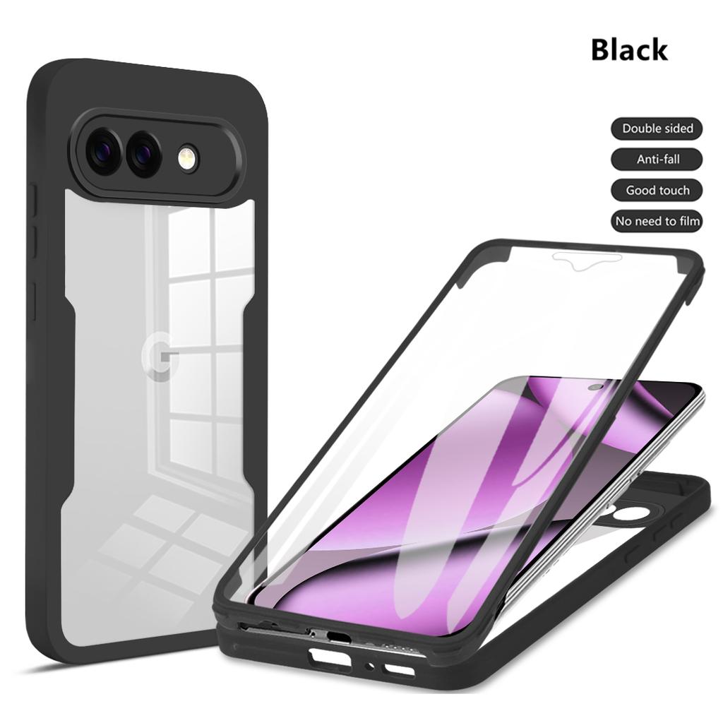 Klar 360 Grad Vollumhüllung Hülle für Google Pixel 10A / 10 Pro XL / 9 Pro XL / 6A Handyhülle Stoßfest Kameraobjektiv Bildschirmschutz