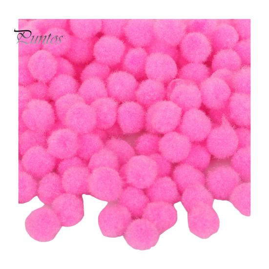 300 Pcs Pom Poms for Crafting 10mm Fluffy Felt Balls Solid Color Fuzzy Pompoms for Dolls Garland DIY Crafts Decorations
