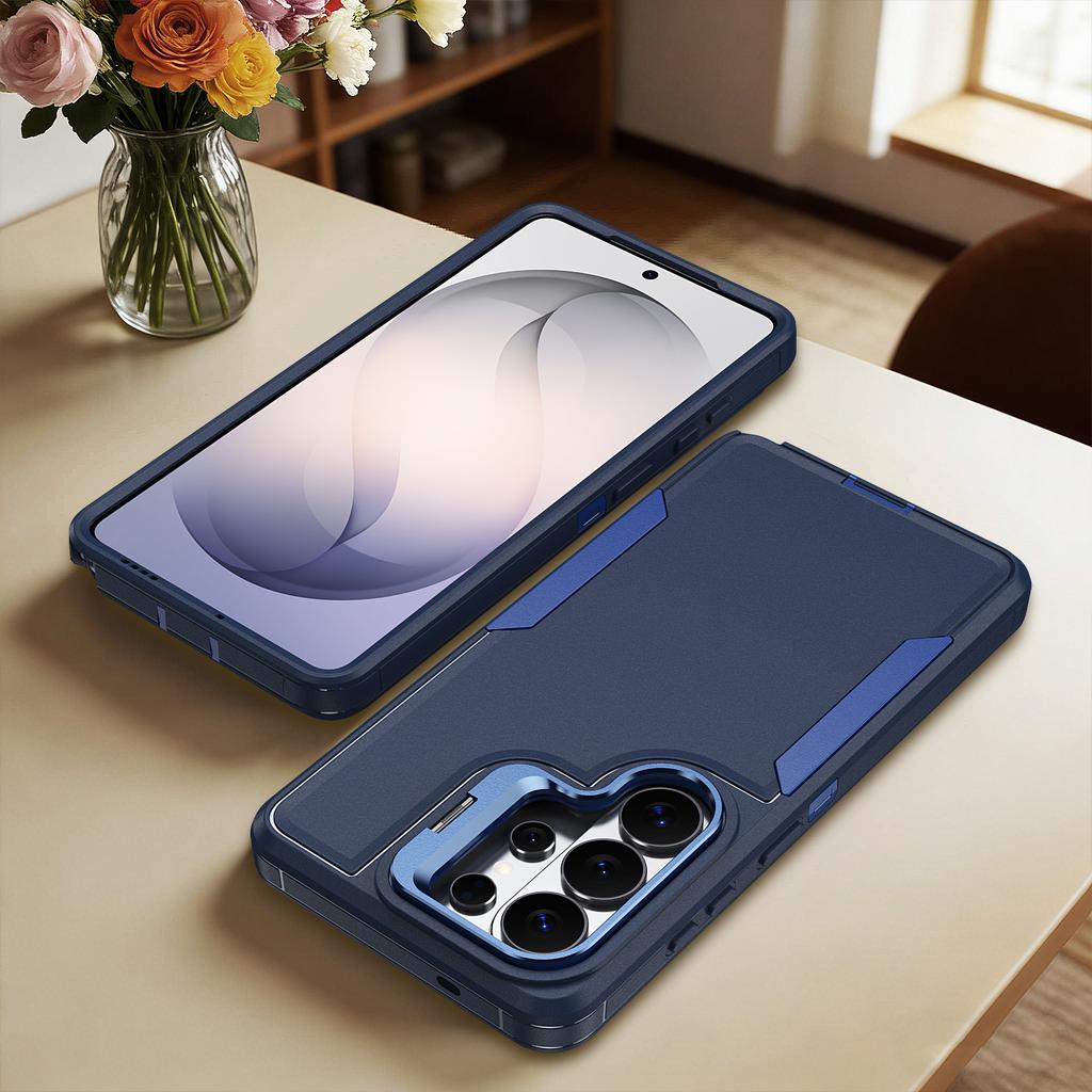 Luxury Candy 2IN1 Stand Clear Case For Samsung Galaxy S26 Ultra S25 S24 S23 S22 Plus Shockproof Metal Camera Bracket Armor Cover