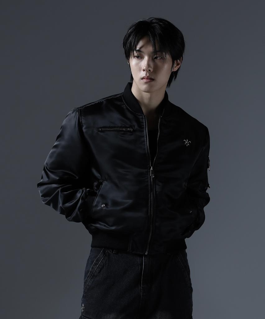 Carmid Antique Blouson Bomber Jacket [Black]