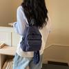 Schoolbag Korean Plaid Backpack for Women 1011 New Student Schoolbag Large Capacity Lightweight Simple Commuter Plaid Backpack for Women