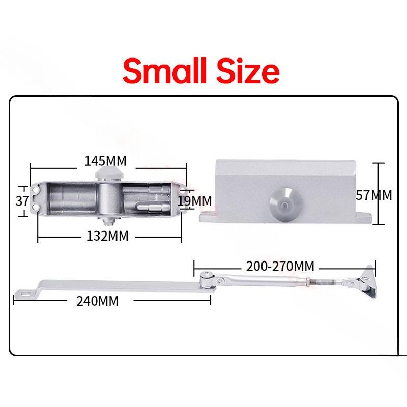 Hydraulischer Puffer Türschließer 25KG bis 80KG Einstellbare Geschwindigkeit Automatisches Türschließgerät Leise Soft-Close Türhalter