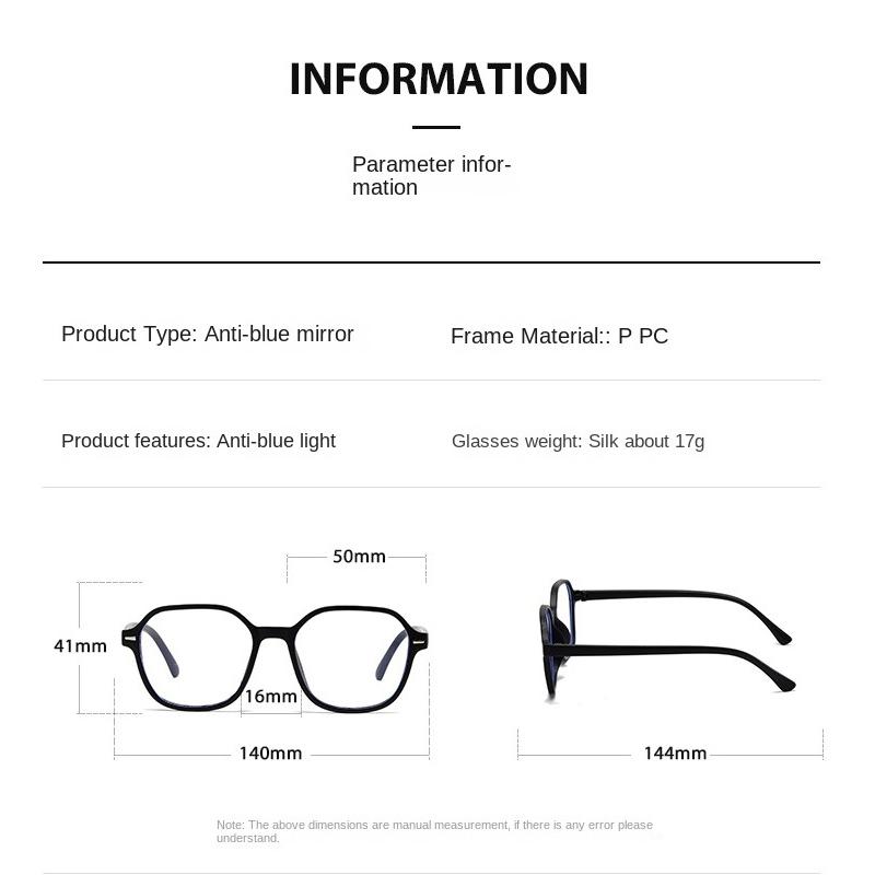 Anti-blue Light Glasses High Quality Square Eyewear Women Men Luxury Eyeglasses Blue Light Blocking Man Lady Computer Eyeglas