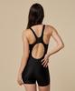Laelliseupocheu [Oslh614 Blk] Solid Birdskin Half-Length X-Back Black