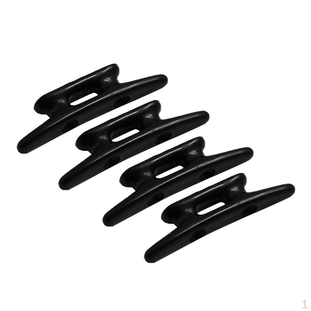 

4pcs Marine Boat Yacht Heavy Duty 3 Inch High Impact Nylon Black