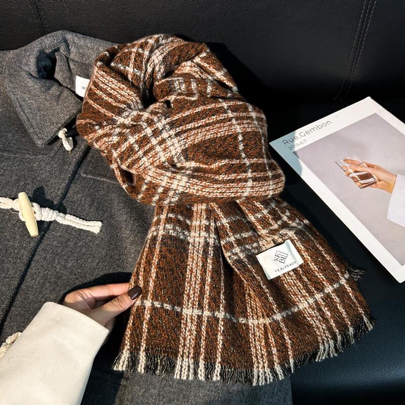 Women s Graphene Heated Plaid Scarf & Shawl