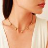 Ying Tai 18K Gold-Plated Stainless Steel Water Drop Necklace - Elegant, Polished, & Waterproof for Women