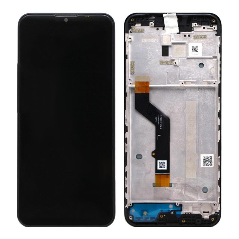 

LCD Display and Touch Screen Screen Digitizer Assembly+Frame Replace Part (Without Logo) for Motorola Moto G9 Play A