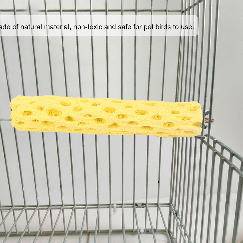 Pet Grinding Claw Bar Bird Cage Perches Standing Stick for Accessories(Blue S)