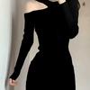 Sexy dress spring new stepmother hip skirt female spice girl royal sister black suit tight inside skirt