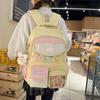 Schulrucksack neu hochwertig frisch und süß kontrastierender Rucksack Mittelschüler Oberstufenschüler Schulrucksack Damen schlicht und leicht
