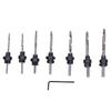 8 Teile/satz Kegel Senker Bit Schraube Set High Speed Stahl Holz Pilot Loch für Woods