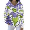Christmas Hoodies For Women Funny Cute Printed Holiday Sweatshirt Winter Oversized Pullover Tops