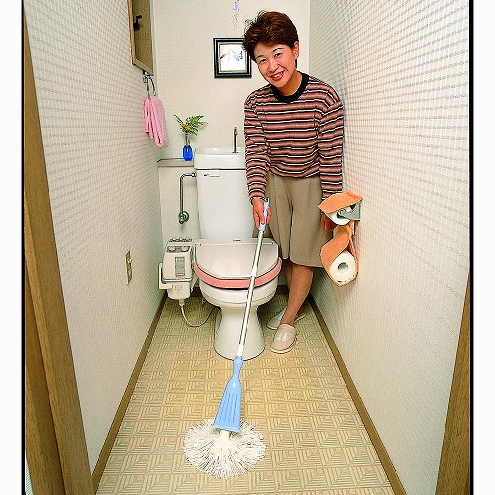 Azuma Toilet Floor Mop TK Toilet Mop Aluminum Connecting Handle PP Packaging Total Length 100cm Can Cleanly Wipe All the Way To the Back of the Toilet