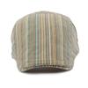 Damen Frühling Sommer Gestreifte Baskenmütze Britische Vintage Kappe Schirmmütze Herren Schiebermützen Flache Kappe Fahrer Efeu Hut Gatsby Malermützen