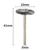 10pcs 22mm Polishing Wire Brush Set 3.0mm Shank Stainless Steel/Brass for Polishing Grinding For Dremel Rotary Tools