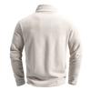 Neues Herren Stehkragen Reißverschluss Langarm Sweatshirt Border Trend Vielseitige Herren Fleece Top Jacke