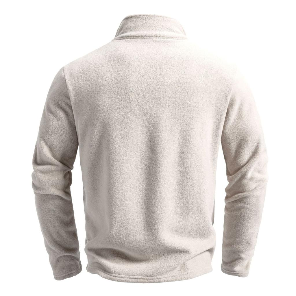 Neues Herren Stehkragen Reißverschluss Langarm Sweatshirt Border Trend Vielseitige Herren Fleece Top Jacke