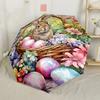Easter Bunny Celebration Compact Travel Automatic Umbrella Retractable Design with 8-Rib Durability Foldable Design for Women/Men Fashion Lovers