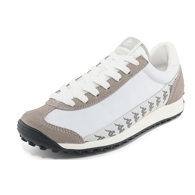 Kappa Training Trend Fashion Fabric Synthetic Leather Non-Slip Low-Top Casual Running Shoes Unisex sneaker Glacier-Gray Quiet-Gray K0DX5MM18-084