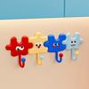 4Pcs Cartoon Wall Hooks Adhesive Waterproof Bathroom Hook Fun Puzzle Piece Hooks for Entrance Kids