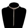 Collier Tendance Bijoux Nœud Chaîne Clavicule Ras du Cou Luxe Léger Perceuse Franges Cou Chaîne de Cou