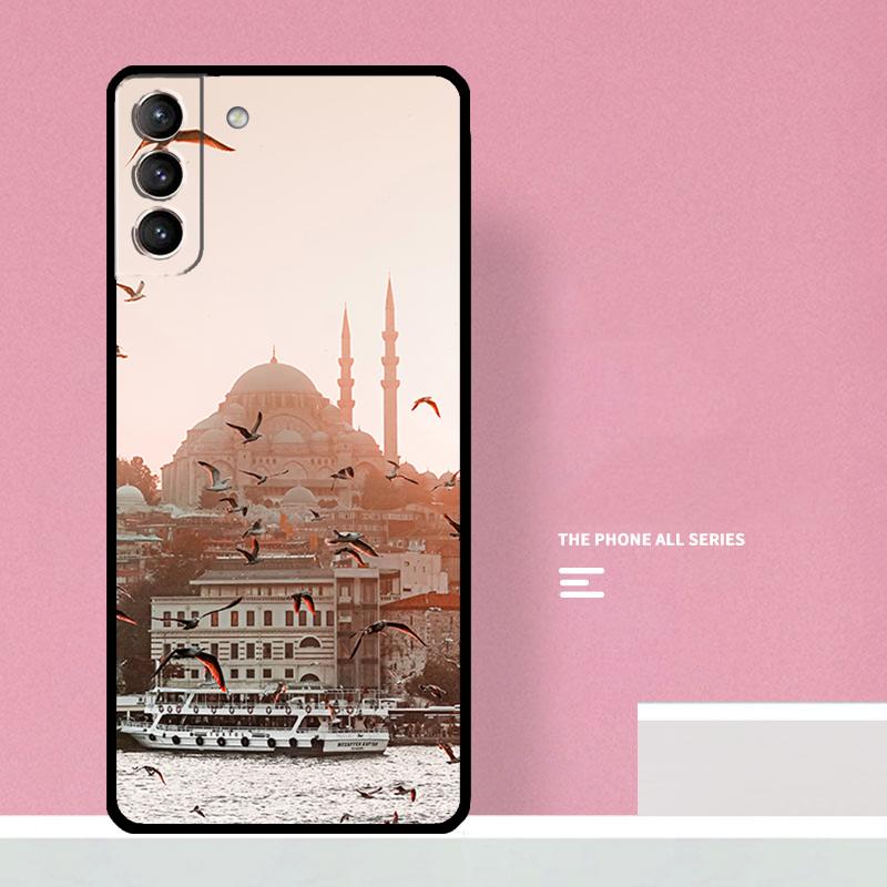 Türkei Istanbul Szenerie Hülle Für Samsung Galaxy S23 S22 Ultra Plus S8 S9 S10 Plus Note 10 20 S21 FE S20 FE Abdeckung