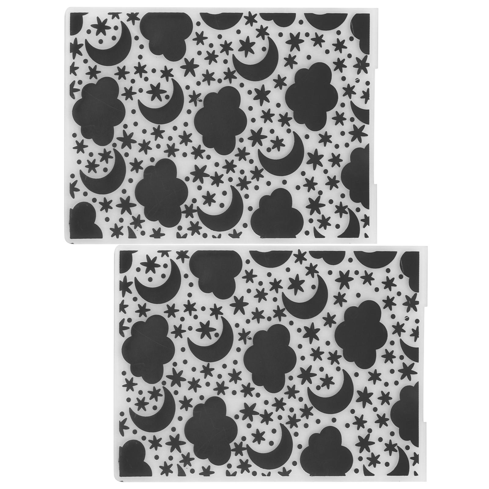 

2Pcs Embossing Template Baking Mold DIY Cake Decoration Tool for Biscuits Moon Cakes Bread