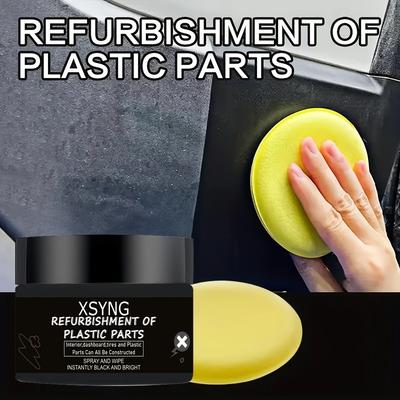 Car Plastic Repairer Return Black Gloss Car Care Products Plastic Leather Repairer Car Repair Coating Refurbisher