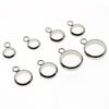 20Pcs Stainless Steel Metal Big Hole Pendant Connectors Bails Beads Clasps/Pendants Clip Pinch For DIY Necklace Jewelry Making