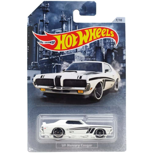 Hot Wheels 2020 American Steel Muscle Car Series '69 Mercury Cougar 7/10 White