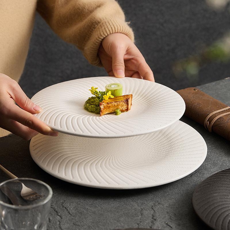 Western Dishes Advanced Special Dishes In the Wind Commercial Hotel Tableware Irregular Plate Soup Bowl Creative Tableware