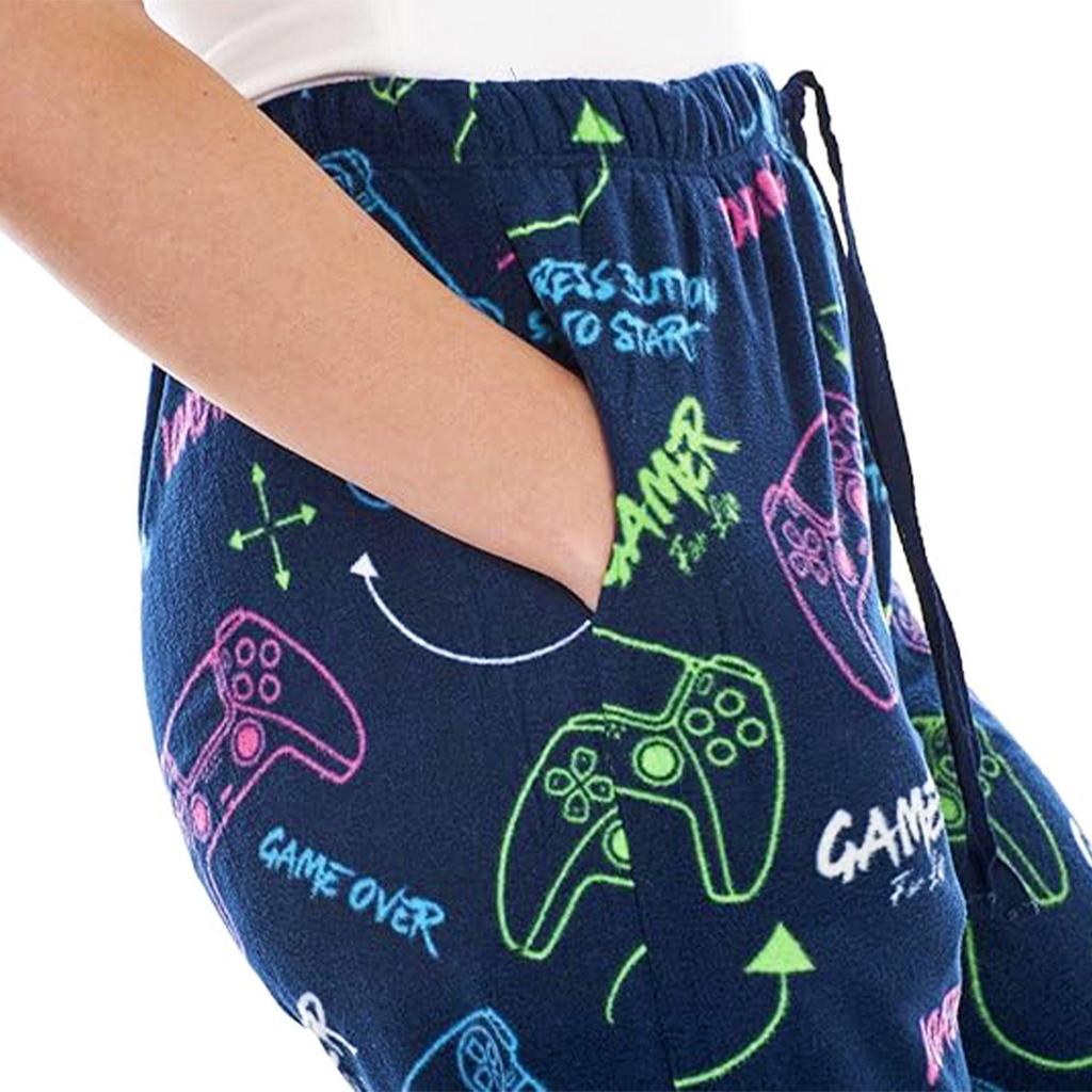Keanu Mens Gaming Levels Game Controller Lounge Pants (Pack of 2)