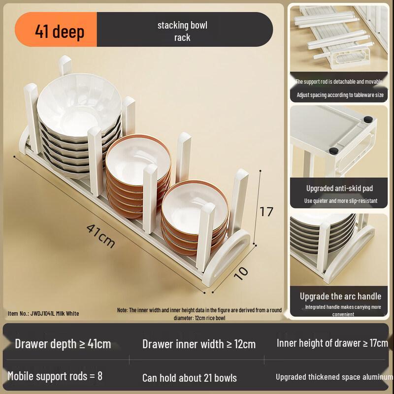 Qiwei Aluminum Countertop Dish Drying Rack with Hooks