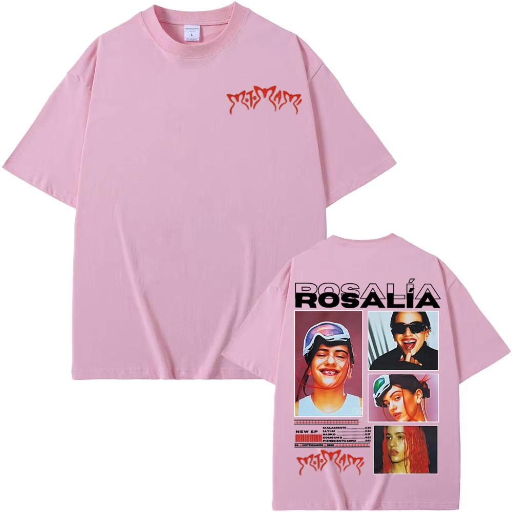 Singer Rosalia Motomami Album 2025 Cover Tee Shirt Unisex Women Clothing Hip Hop Style Street Tshirt High Quality Oversized Tshirt
